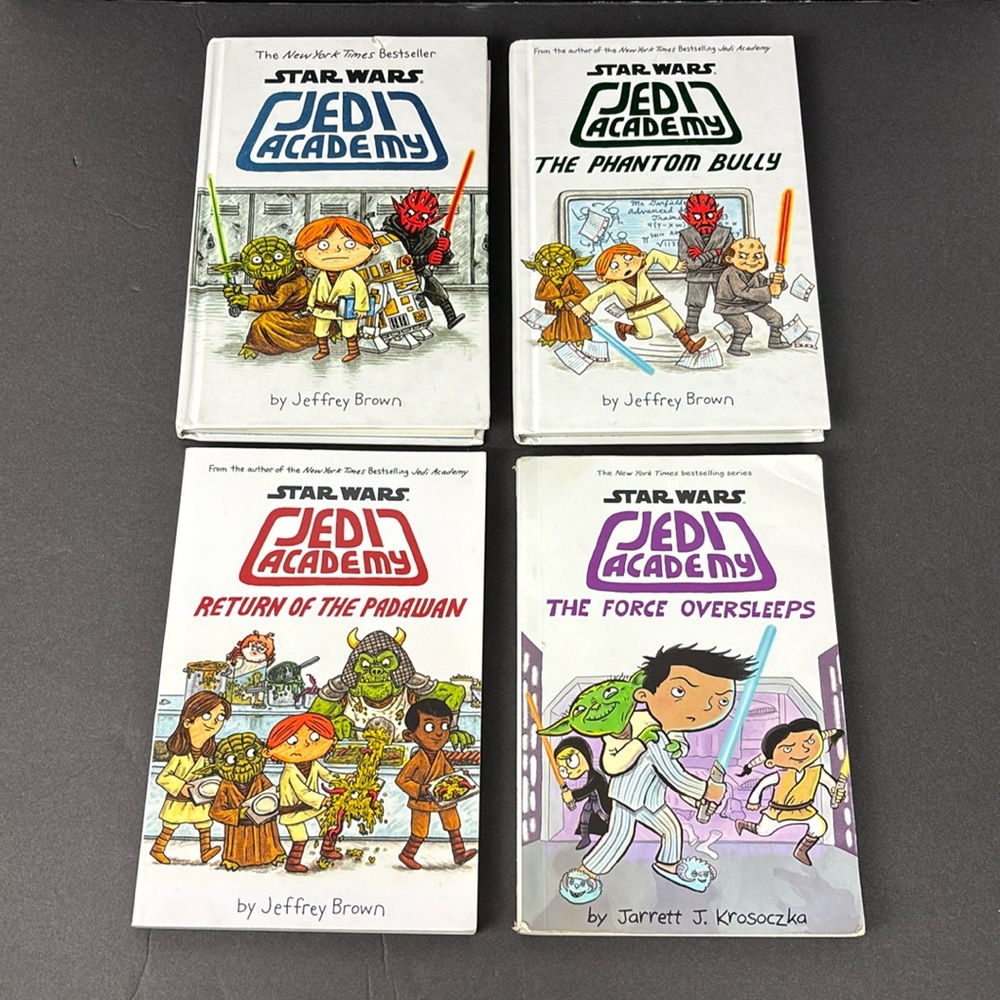 SET of 4 Star Wars Jedi Academy HB & PB Books New York Times Bestselling Series